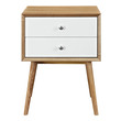 grey wood furniture bedroom Modway Furniture Case Goods Natural White