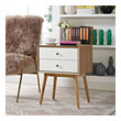 grey wood furniture bedroom Modway Furniture Case Goods Natural White
