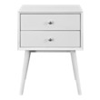 one drawer nightstand Modway Furniture Case Goods White