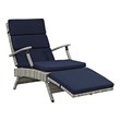 high armchair Modway Furniture Daybeds and Lounges Light Gray Navy
