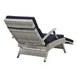 high armchair Modway Furniture Daybeds and Lounges Light Gray Navy