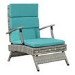 chaise slip cover Modway Furniture Daybeds and Lounges Light Gray Turquoise
