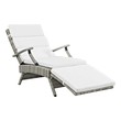 lazi lounger Modway Furniture Daybeds and Lounges Light Gray White