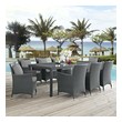 inexpensive dining table set Modway Furniture Bar and Dining Dining Room Sets Canvas Gray