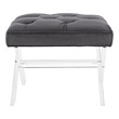 outdoor ottoman red Modway Furniture Benches and Stools Gray