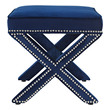 bench accent Modway Furniture Sofas and Armchairs Navy