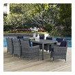 small outdoor dining table for 2 Modway Furniture Bar and Dining Canvas Navy