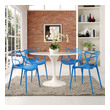 espresso dining room set Modway Furniture Dining Chairs Dining Room Sets Blue