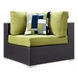 small corner patio couch Modway Furniture Sofa Sectionals Espresso Peridot
