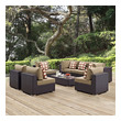 outdoor chairs lounge Modway Furniture Sofa Sectionals Espresso Mocha