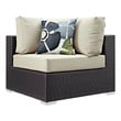 black lawn furniture Modway Furniture Sofa Sectionals Espresso Beige