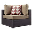 turquoise patio furniture Modway Furniture Sofa Sectionals Espresso Mocha