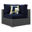 outdoor furniture conversation Modway Furniture Sofa Sectionals Canvas Navy