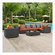 patio sectional seating Modway Furniture Sofa Sectionals Canvas Tuscan