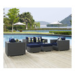 high end aluminum outdoor furniture Modway Furniture Sofa Sectionals Canvas Navy