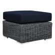 white outdoor settee Modway Furniture Sofa Sectionals Canvas Navy