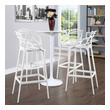 outdoor swivel barstool Modway Furniture Dining Chairs White