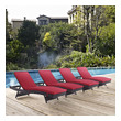 outdoor chair price Modway Furniture Daybeds and Lounges Outdoor Lounge and Lounge Sets Espresso Red