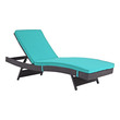 outdoor chaise lounge set of 4 Modway Furniture Daybeds and Lounges Outdoor Lounge and Lounge Sets Espresso Turquoise