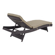 pool loungers Modway Furniture Daybeds and Lounges Outdoor Lounge and Lounge Sets Espresso Mocha