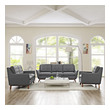 large gray sectional sofa Modway Furniture Sofas and Armchairs Gray