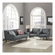 cream sectional sofa Modway Furniture Sofas and Armchairs Gray