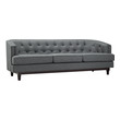 pullout couch Modway Furniture Sofas and Armchairs Gray