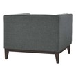 sleek lounge chair Modway Furniture Sofas and Armchairs Gray