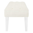 light blue upholstered bench Modway Furniture Benches and Stools Ivory