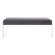 grey fabric arm chair Modway Furniture Benches and Stools Gray