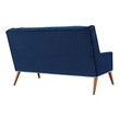 blue leather sectional sofa Modway Furniture Sofas and Armchairs Navy