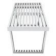 storage bench for cushions Modway Furniture Benches and Stools Silver