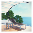 outdoor garden setting Modway Furniture Daybeds and Lounges Silver Black