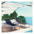 patio chaise lounge covers Modway Furniture Daybeds and Lounges Silver Black
