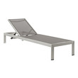 garden sofa l shape Modway Furniture Daybeds and Lounges Silver Gray