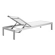 garden table set Modway Furniture Daybeds and Lounges Silver White