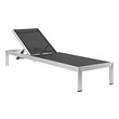 wicker l shaped outdoor couch Modway Furniture Daybeds and Lounges Silver Black