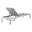 metal outdoor sectional couch Modway Furniture Daybeds and Lounges Silver Gray