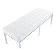 navy upholstered ottoman Modway Furniture Benches and Stools Cream White