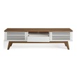 tv bench with doors Modway Furniture Decor Walnut White