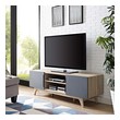light oak corner tv stand Modway Furniture Decor TV Stands-Entertainment Centers Natural Gray