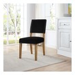 dining room with different chairs Modway Furniture Dining Chairs Black