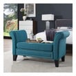 leather trunk bench Modway Furniture Benches and Stools Ottomans and Benches Teal