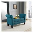 leather trunk bench Modway Furniture Benches and Stools Ottomans and Benches Teal