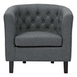 leather chaise lounge Modway Furniture Sofas and Armchairs Gray