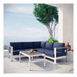 outdoor adirondack chairs Modway Furniture Sofa Sectionals Silver Navy