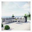 patio furniture sets for two Modway Furniture Sofa Sectionals Silver Gray