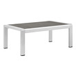 aluminum chaise Modway Furniture Sofa Sectionals Silver Gray