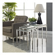 thin side table for couch Modway Furniture Tables Silver
