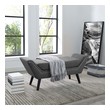 ottoman with buttons Modway Furniture Benches and Stools Gray
